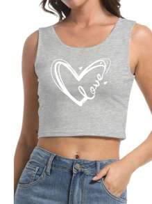 Custom Women's Short Tank Top - Add Your Own Text And Photos (Fruits/Photos/Friends Photos/Selfies/Favorite Patterns/Pets), Design Your Own Personalized Prints