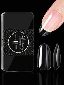 250/500/600pcs Soft Gel Tip Box Natural Or Sculpted Ballet/Coffin/Almond/Square Fake Nails Front Ultra-Thin End Thickened Hard Full Cover Nail Tips Premium Quality Press On Nails Nail Supplies