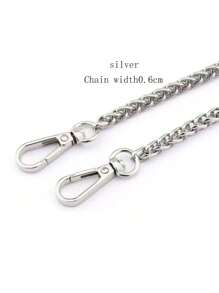 时尚百搭金属包链，金属延长链肩带替换配件 - 彩色 - 查看 3