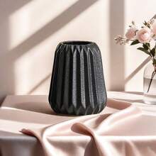 花瓶装饰白色树脂花瓶 1 件，现代家居装饰，波西米亚风花瓶，装饰客厅装饰垫，蒲苇花瓶，宽敞的客厅花瓶，入口区域，台面花瓶套装 - 彩色 - 查看 15