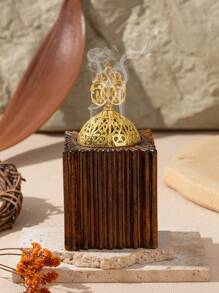 1 Stück Räucherstäbchenhalter aus Harz, Arabischer Stil Räucherkerzenhalter, dekorativer Aromatherapie-Ofen, Heimdekoration, Raum Dekoration, Party- und Feiertags Dekoration - Braun - Übersicht 17