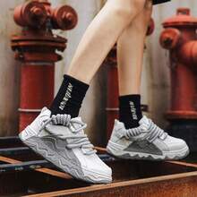 Men Casual Athletic Shoes - Grey - View 3