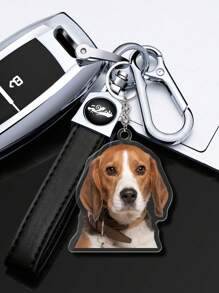 1/2 Móc Khóa Ảnh Màu Khắc Theo Yêu Cầu Hình Thú Cưng, Thép Không Gỉ và Mặt Dây Chuyền Acrylic, Mặt Dây Chuyền Trong Suốt Hình Dạng Thích Hợp Cho Túi Xách, Vali, v.v., Quà Tặng Ngày Valentine Cá Nhân Hóa, 5x5cm, Hoàn Hảo Cho Cha, Bạn Trai hoặc Các Cặp Đôi, Đa Năng, Dung Lượng Lớn, Linh Hoạt, Nhiều Chức Năng, Nhiều Màu Sắc, Móc Khóa Xe Hơi, Móc Chìa Khóa, Túi Du Lịch - Nhiều màu - Xem 5