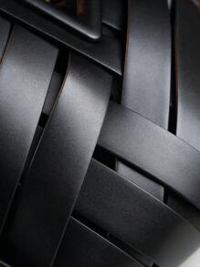 2025 新款编织设计女士手提包、托特包、高端小众倒三角休闲通勤包 - 黑色 - 查看 10