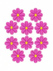 5pcs/10pcs, Daisy Patch Flowers Embroidery Patch DIY Iron On Patches For Clothing Sunflower Fusible Patch Sewing Clothing Accessories, Weird Stuff, Mini Stuff, Cute Aesthetic Stuff, Cool Gadgets, Unusual Items - Multicolor - View 8