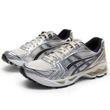 Asics 2025 GEL-KAYANO 14 轻便透气休闲运动鞋 1203A537-200，男女通用 - 白樺/銀色 - 查看 3