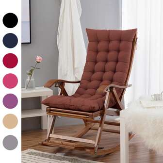 1pc Soft And Breathable Modern Rectangular Lounge Chair Cushion - All-Season Multi-Functional Seat Cushion - Machine Washable, Durable And Comfortable, Suitable For Home, Office, And Restaurant Furniture - Modern Style, Easy-To-Clean Surface, Fits Chairs And Loungers Snugly - Suitable For Outdoor Beach, Kitchen, And Dining Areas - Dining Chair Cushion, Long Sitting Seat Cushion, Seat Pad, Chair Mat