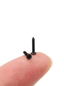 800 Parafusos [Diâmetro de 2 mm / 0.078" (Observe que o tamanho é um parafuso pequeno)] Parafusos Autoatarraxantes de Aço Carbono Preto M2 Countersunk, Parafusos Autoatarraxantes - Ideais para Projetos DIY e Melhorias Domésticas, Parafusos de Travamento e Parafusos para Madeira para Fixação Segura