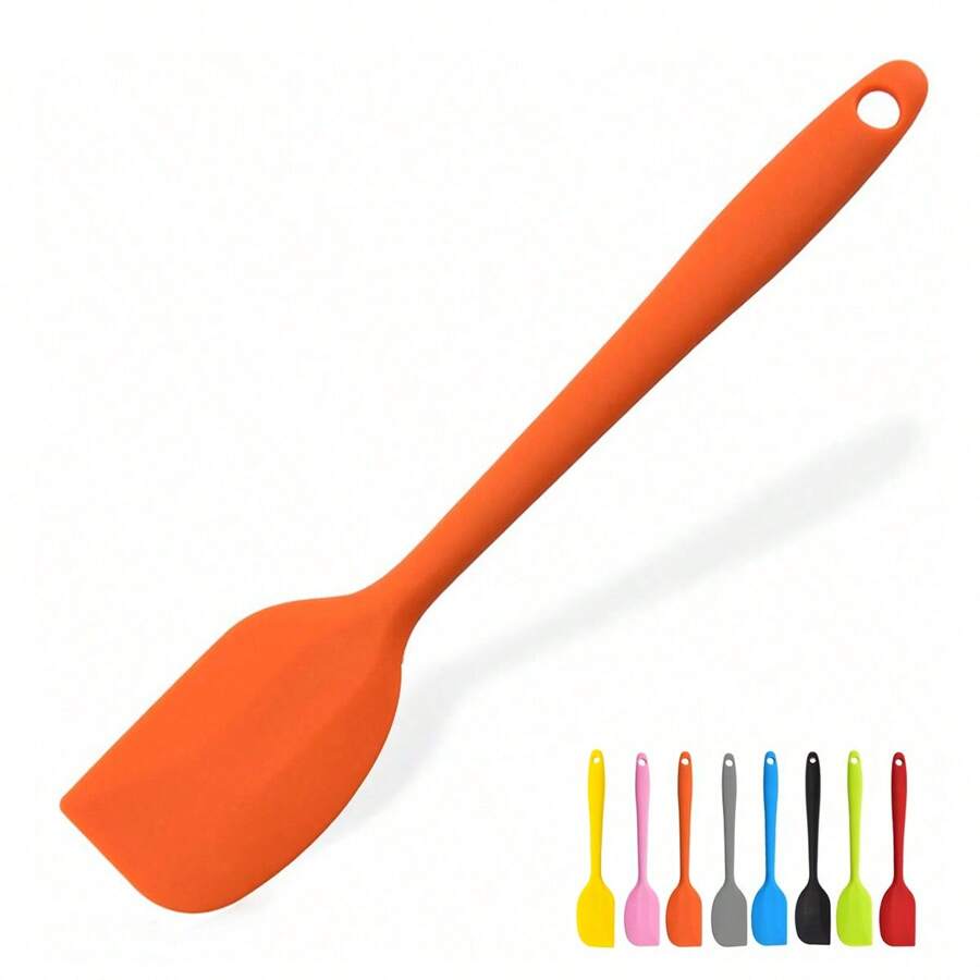 Silicone Spatulas, 8.4 Inch Small Rubber Spatula Seamless One Piece Design Heat Resistant Non-Stick Flexible Scrapers Baking Mixing Tool