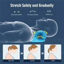 1pc EVA Neck & Shoulder Relaxer, C-Shape Cervical Pillow, Neck Stretcher And Alignment, Spinal Massage Cushion, Neck & Shoulder Relaxation And Stretching Tool, Cervical Traction Device Pillow - Gift For Neck/Shoulder Pain Relief