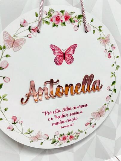 Porta Maternidade decoração para quarto de bebê - Guirlanda decorativa diversos temas de menina.