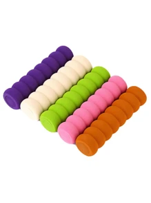 Flower Door Handle Crash Pad Soft Insulation Protective Cover,Thickened, Spiral Design,Door Handle Bumper Protector,Effective To Prevent Wall And Door Lock Damage,Home Anti-Collision & Anti-Static Doorknob Sleeve,And Dust-Proof For School,Office,Household,Travel,Bag,Organizer,Storage, Back To School Supplies