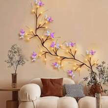 1pc Butterfly String Lights, USB Powered, 8 Modes, 30 LED Lights, Butterfly String Lights - Home Decor, Romantic Tree Design, Fairy Lights, Suitable For Indoor And Outdoor Holiday Decoration (Batteries Not Included) - USB Purple Tree Light - View 6