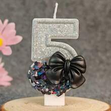 1 nến sinh nhật số, nến số đen thanh lịch 0-9, nến trang trí bánh tiệc lãng mạn, nến trang trí bánh tiệc kỷ niệm ngày lễ, quà tặng số sáng bóng, tốt nghiệp, đám cưới - màu đen - Xem 21