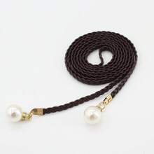 1 pezzo Cintura casual in PU (poliuretano) con coulisse in colore unito, adatta per tutte le stagioni: estate, scuola, autunno, Ognissanti - Multicolore - Visualizzare 19