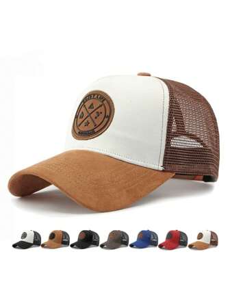 1 قبعة سائق الشاحنات ذات الاستخدام المتعدد، قبعة شمس للرياضات الخارجية والسفر لكل الفصول، مصنوعة من البوليستر