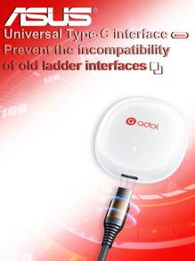 ASUS ASUS Wireless Headset Connection With Charging Compartment, Touch Operation Adjustment, Multi-Function, Long Battery Life, Suitable For Game Calls