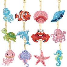 Diamond Painting Keychain Kit, Diamond Art Keychain, Diamond Painting Kit For Children, Bag Keychain Ornament, 5D Double-Sided Dot Diamond Butterfly And Heart Keychain, Suitable For Kids And Adults, DIY Craft
