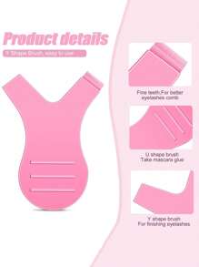 30/20/10 Pcs Y Lash Lift Tools Y Shape Lash Combs Eyelash Separator Tool Silicone Perm Lift Brush For Eyelash Extension Makeup Supplies