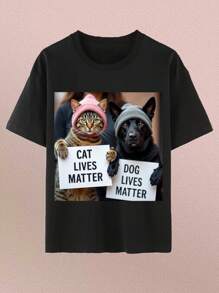 Personalisiertes lässiges T-Shirt mit rundem Ausschnitt - füge Text hinzu, Freund oder Freundin Paar anpassbares T-Shirt, Geburtstagsgeschenk um dein personalisiertes bedrucktes T-Shirt zu gestalten