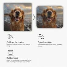 Personalized Custom Photo Sublimation Blank Mouse Pad Sublimation Transfer Sublimation Blank Mouse Pad Anti-Slip Bottom 22 Cm/8. Inches*18 Cm/7 Inches Back To School - Multicolor - View 10