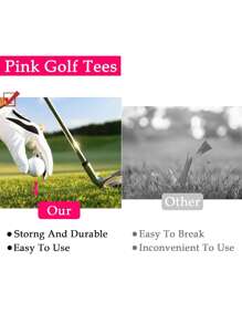 10/20/50 PCSGolf Tees Plastic,Golf Tees 57mm Castle Tees Long Short Durable Portable Professional For Golfer Practice - Multicolor - View 5