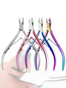 1pc Stainless Steel Cuticle Nipper, Nail Clipper, Nail Trimmer, Ingrown Toenail Clipper, Manicure Tool Set