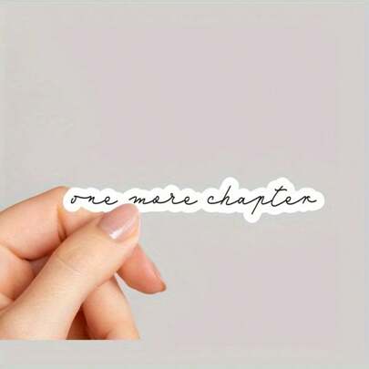 2PCS/4PCS One More Chapter, Bookish Decal, Bookish Stickers, Reading Sticker , Tumbler Sticker, Water Bottle Sticker, Vinyl Sticker, Kindle Sticker