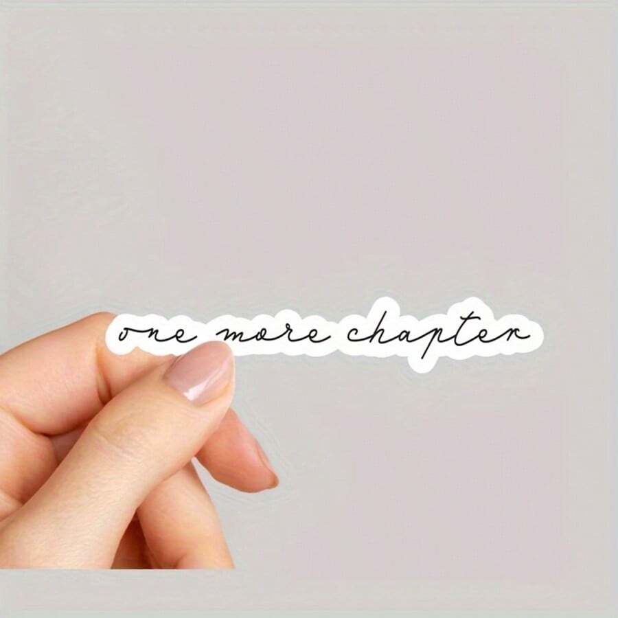 2 件/4 件 再来一章，书卷贴纸，书卷贴纸，阅读贴纸，不倒翁贴纸，水瓶贴纸，乙烯基贴纸，Kindle 贴纸 - 彩色 - 查看 1