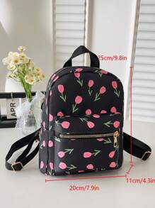 Minimalist Casual Versatile Small Women Backpack, Back To School, School Essential Stuff For Women, Girls & Students - Multicolor - View 9