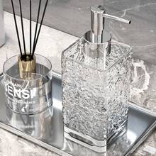 1pc Luxury Foaming Hand Soap Dispenser - Refillable Bathroom Shower Gel Bottle With Press Pump