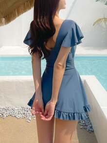 2025 New Popular Swimsuit, Girl's Tankini Design, Sexy Yet Conservative, Tummy Slimming, Supportive, Suitable For Hot Springs