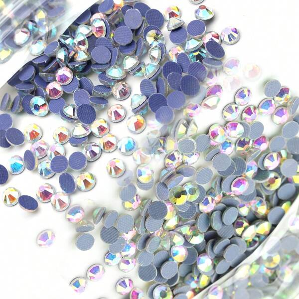 worthofirst 100-1440 قطعة/عبوة ألماس زركونيات AB عالية الجودة للتطبيق الحراري DIY للزينة على الملابس والأحذية والقبعات والأوشحة ، طباعة النقل الحراري