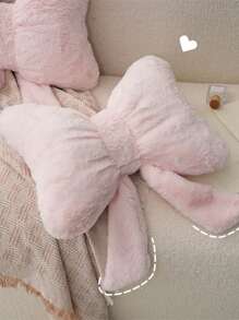 1 pièce coussin nœud rose, coussin pour enfants, surface douce et confortable, convient pour canapé, siège, coussin de voiture, polypropylène, lavage à la main, ne peut pas être nettoyé à sec, décoration d'intérieur