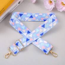 1pc Fashionable Adjustable Printed Detachable Shoulder Strap, Versatile Luggage Accessory Flower Floral Butterfly
