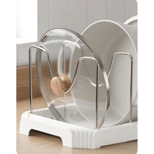 1pc Expandable Kitchen Organizer Rack,Pot And Pan Organizer Kitchen Organizer -Space-SavingExpandable Shelf With Pot Lid Holder, Utensil Rack, Utensil Holder,Dish Drainboard,Pot Rack, Can Be Placed On Countertop Or Inside Drawer, Multi-Functional Storage Rack
