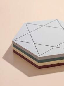 1 pieza/2 piezas Posavasos de silicona minimalista, salvamanteles, tapete para tazón, tapete para platos, individuales a prueba de calor, almohadilla aislante multiusos para vajilla, diseño hexagonal antideslizante, fácil de limpiar, resistente al calor