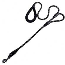 2-Handle Anti-Burst Dog Leash, Premium Quality Dog Leash With Soft Grip Handle - Durable, Suitable For Training, Walking And Outdoor Recreation - Great For Camping And Backyard Play With Pets Of All Sizes, Nylon Reflective Long Dog Training Leash, Dual Pet Leash For Small/Medium/Large Dogs