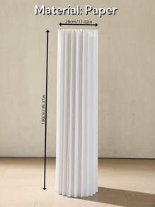 1/3/4pcs Set Cardboard Pedestal Stand, Folding Pillar Stand, Wedding Props, Floor Display Column Stand, DIY Pedestal Box With Round Top Plate Folding Paper Cylinder Column Pedestal Wedding Birthday Cake Flower Stand Rack,Material: Paper ,Can Bear 20kg