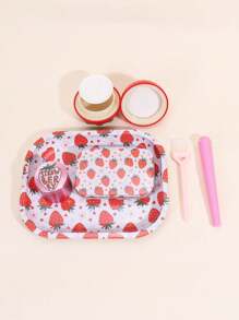 6-Piece Combination Smoking Set, Exquisite Smoking Gift, Including Cigarette Tray, Tinplate Box, Aluminum Alloy Grinder, Tube, Small Brush, Cigarette Paste Box, Can Be Given To Friends And Family, Making It A Perfect Holiday Gift