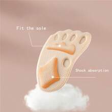 2 Pairs Non-Slip, Cushioned Half Insole Pads, Thick Forefoot Cushion For Women High Heels, Reduce Shoe Size