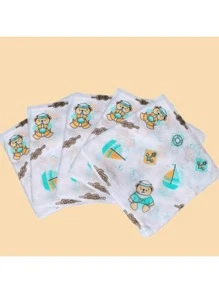 Pack Of 5 Thin Printed Diapers 60x60 Cm - Multicolor - View 2