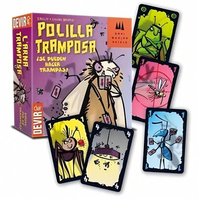POLILLA TRAMPOSA, juego de mesa casual de fiesta, juego de mesa sobre fraude de abeja, juego interactivo familiar, hecho de materiales de papel - Juego de relajación de habilidades sociales, adecuado para fiestas y vacaciones | Conjunto de juego de mesa de cartas interactivas