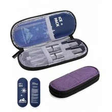 1 件轻质胰岛素冷藏旅行箱，便携式隔热冷藏袋，糖尿病医疗冷藏袋，带 2 个冰袋 - 糖尿病药物储存盒，织物，紫色 - 彩色 - 查看 5