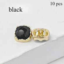 10 Pcs Square Cat-Eye Metal Buttons For Knit Cardigans, Shirt Collars & Dresses – Premium Stylish Apparel Decor