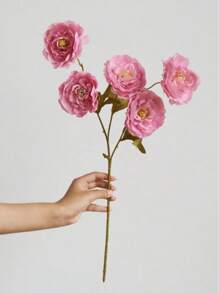 1/3/8 pièces Fleurs artificielles, lotus en soie à 5 têtes, fausse pivoine à tige longue, convient pour le mariage, la cérémonie, la décoration, l'aménagement floral DIY, la décoration intérieure du salon, de la chambre à coucher, de la salle à manger, pivoine artificielle réaliste pour le bureau, le jardin, la fête, la décoration de boutique, la décoration de fête, de vacances - sans contenant, en matière plastique, pour poser sur une table, bouquet de mariée vert intemporel, centre de table romantique, centre de table de table