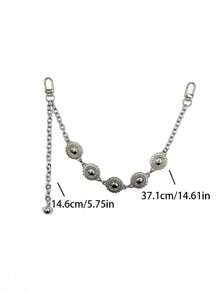 High-End Luxurious Rhinestone European & American Style Color-Preserving Metal Chain Bag Accessory Charm Beach Vacation Y2K - Multicolor - View 3