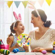 270 pièces Kit artisanal de Pâques, autocollants en mousse, panneaux de couronne de Pâques, décorations DIY en mousse, lapins de Pâques, œufs, poussins. Autocollants de Pâques pour enfants. Décoration de porte d'entrée pour le printemps