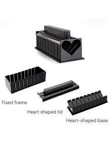 3/10pcs Sushi Making Kit Japanese Rice Ball Cake Roll Mold DIY Home Sushi Making Tool Multifunctional Plastic Kitche Sushi Maker Tool - Black - View 9