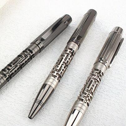 Twist Metal Ballpoint Pen, Advanced Adult Office Ballpoint Pens Retractable Rotate Metal Rollerball Pens